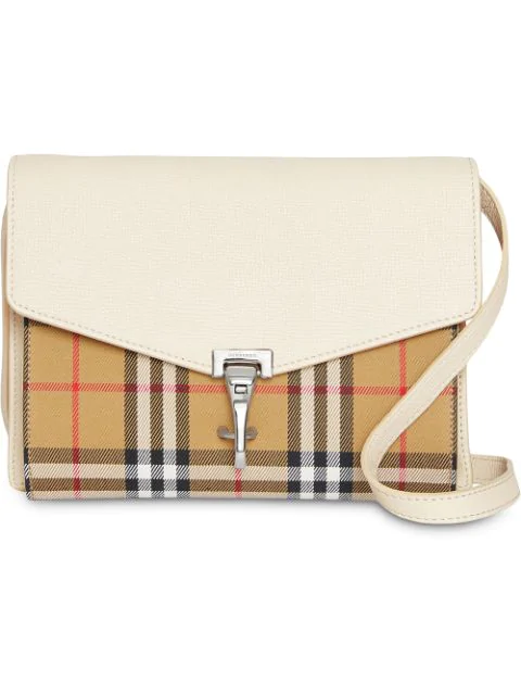 small macken vintage check crossbody bag