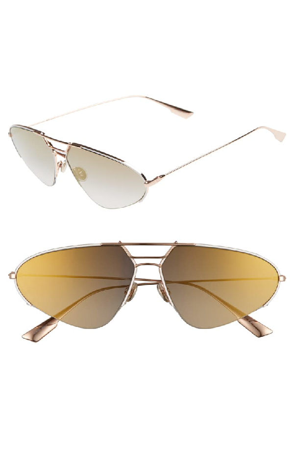 Dior Stellaire 5 62mm Oversize Sunglasses - Gold Copper | ModeSens