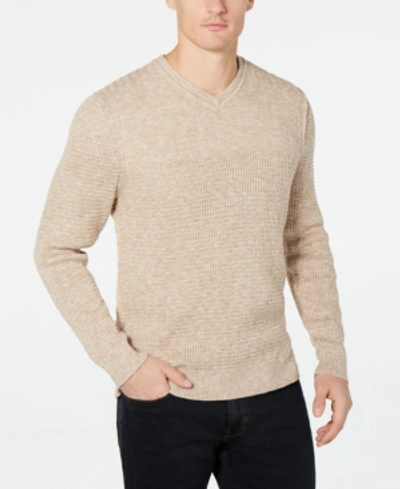 Tommy Bahama Isidro V-neck Classic Fit Sweater In Natural
