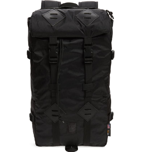 Topo Designs Klettersack Cordura & Diamond Pattern Nylon Backpack In X ...