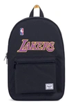 Herschel Supply Co Superfan Settlement Nba Backpack - Black In Los Angeles Lakers