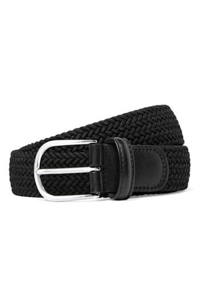 Anderson's Stretch Woven Belt In Black