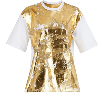 Koché Oversized T-shirt In White Gold