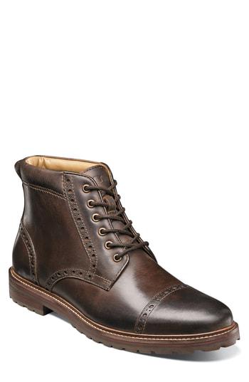 estabrook cap toe boot florsheim