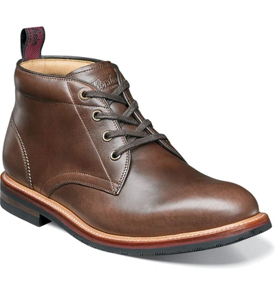 Florsheim Foundry Leather Boot In Brown Leather