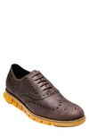 Cole Haan 'zerogrand' Wingtip Oxford In Java/ Yellow Leather