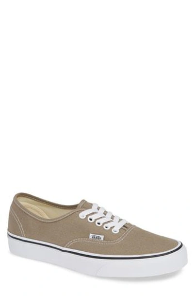 Vans 'authentic' Sneaker In Desert Taupe/ White Canvas