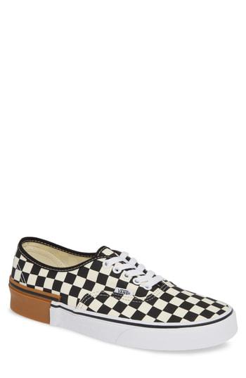 vans authentic checkerboard gum block