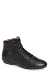 Mezlan Pasquale High Top Sneaker In Graphite Leather