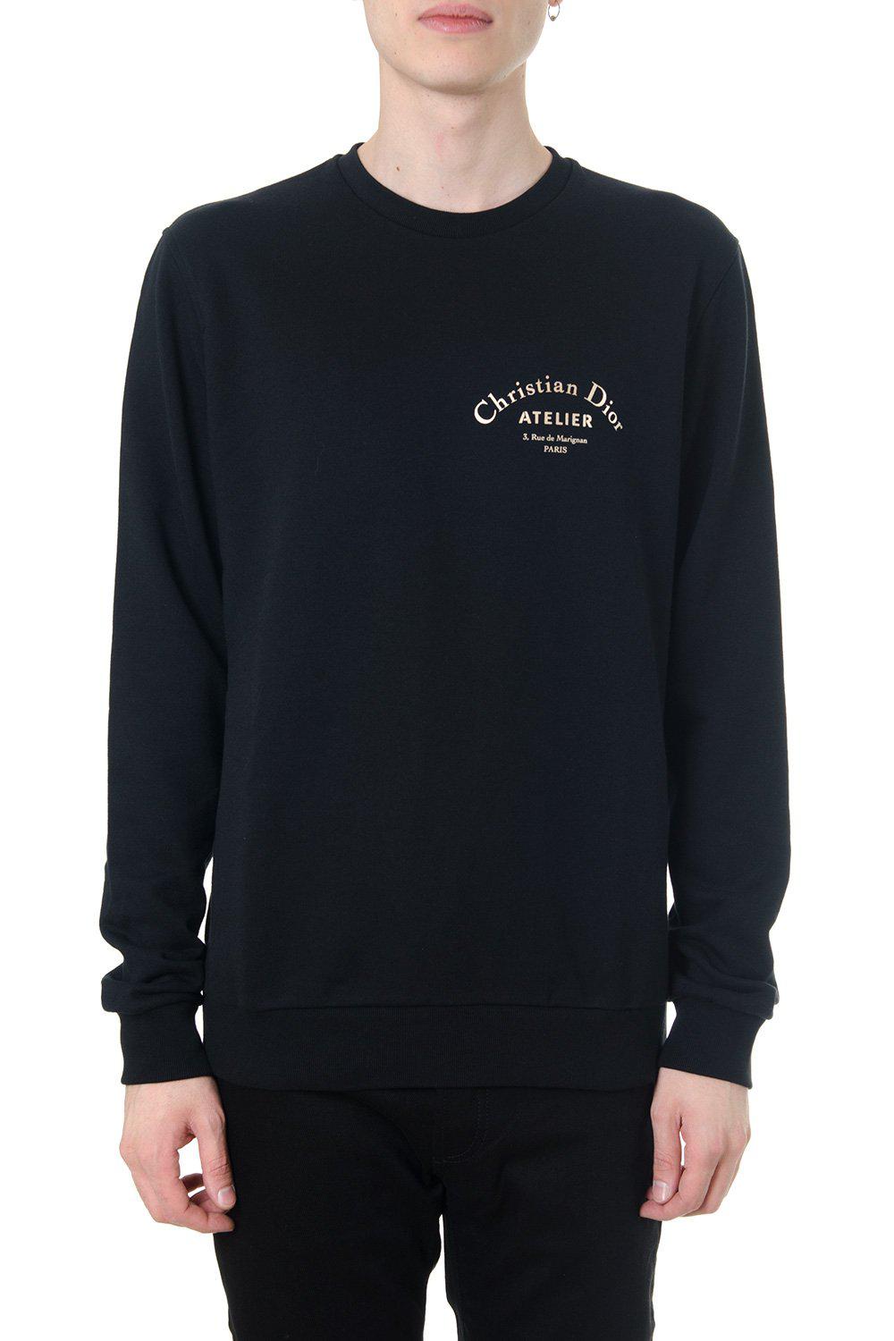 Dior Homme Atelier Print Sweatshirt In Black | ModeSens