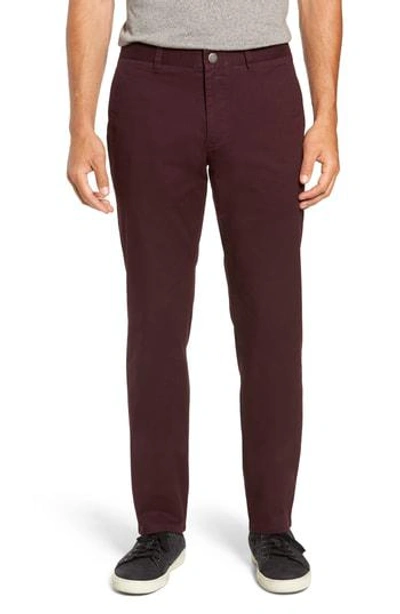 Bonobos Slim Fit Stretch Washed Chinos In Damson Plum