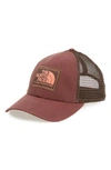 The North Face Mudder Trucker Hat In Sequoia Red/ Faded Rose