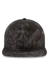 New Era 9twenty Tonal Camo Flat Brim Hat - Black