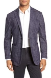 Vince Camuto Slim Fit Stretch Knit Blazer In Blue