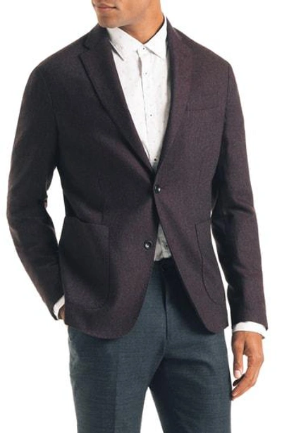 Good Man Brand Downtown Trim Fit Stretch Wool Blend Sport Coat In Burgundy