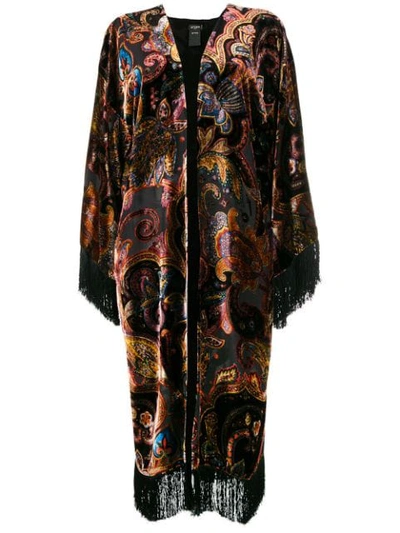 Etro Long Velvet Kimono - Black