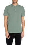 Allsaints Reform Slim Fit Polo Shirt In Jungle Green