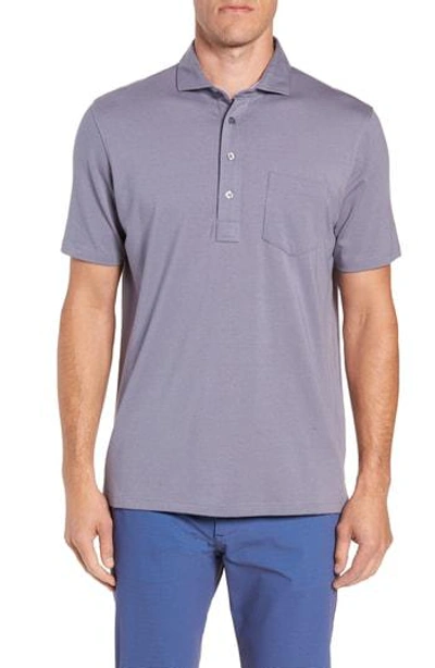 Greyson Jersey Polo In Storm