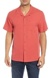 Tommy Bahama Royal Bermuda Silk Blend Camp Shirt In Wild Geranium