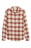 Ag Colton Plaid Slim Fit Sport Shirt In Natural/ Tannic