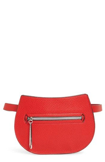 Danielle Nicole Trish Faux Leather Belt Bag In Red