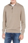 Vineyard Vines Palm Beach Quarter-zip Sweater In Harvest Tan