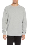 Hope Aim French Terry Raglan Sweatshirt In Grey Melange