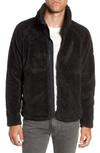 Penfield Breakheart Zip Fleece Jacket In Black