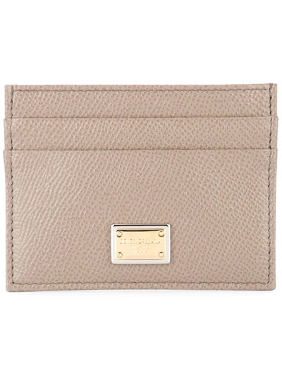 Dolce & Gabbana Dauphine Cardholder In Brown