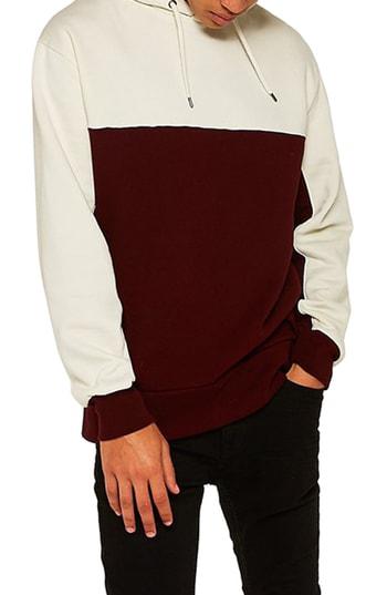 topman colorblock hoodie