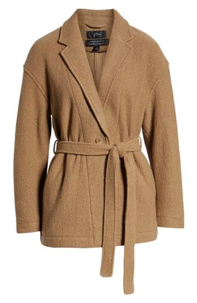 Jcrew Camille Short Boiled Wool Wrap Coat In Egyptian Camel ModeSens