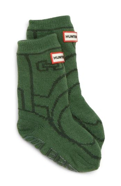 Hunter Original Boot Slipper Socks In  Green