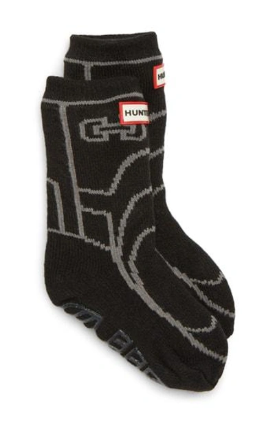 Hunter Original Boot Slipper Socks In Black