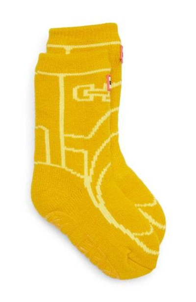 Hunter Original Boot Slipper Socks In Yellow