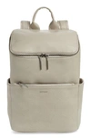 Matt & Nat 'brave' Faux Leather Backpack - Grey In Cement