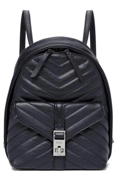 Botkier Dakota Quilted Leather Backpack - Blue In Navy