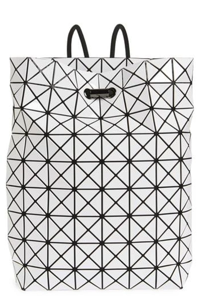 Bao Bao Issey Miyake Wring Flat Backpack In White
