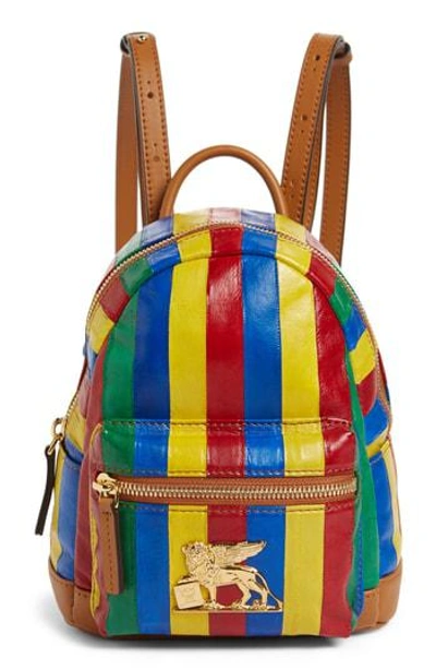 Mcm X-mini Leather Backpack In Multi
