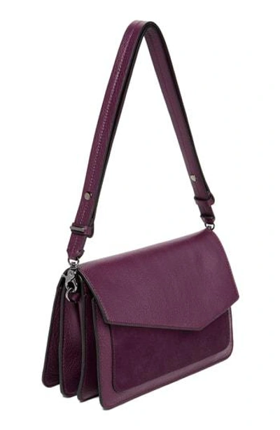 Botkier Cobble Hill Leather Shoulder Bag - Purple In Winter Purple