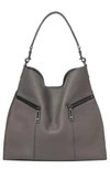 Botkier Trigger Pebbled Leather Hobo - Grey In Winter Grey
