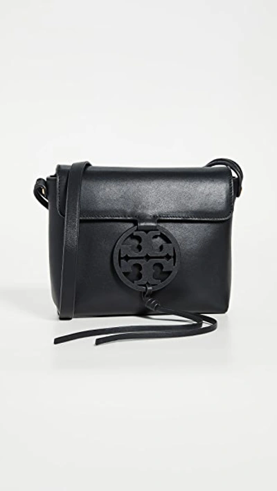 Tory Burch Miller Leather Crossbody Bag In Black/gold