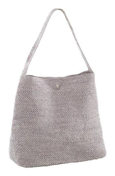 Helen Kaminski Loto Woven Raffia Hobo In Eclipse Melange