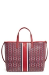 Tory Burch Small Gemini Link Tote - Red In Redstone