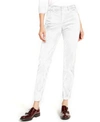Vince Camuto Washed Corduroy Skinny Jeans In Antique White