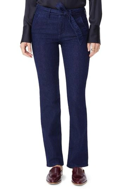 Nydj Tummy-control Belted Marilyn Trouser Jeans In Rinse