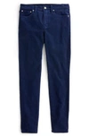 Jcrew High Rise Toothpick Corduroy Jeans In Navy
