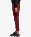 Adidas Originals Side-snap Ankle Track Pants In Noble Maroon/night Red