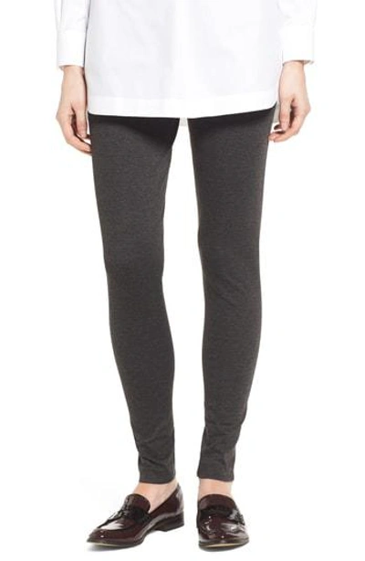 Vince Camuto Seamed Back Leggings In Dark Heather Grey