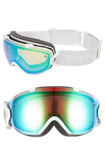 Smith I/os Chromapop 202mm Snow Goggles In White Vapor
