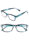 Corinne Mccormack Edie 52mm Reading Glasses - Teal Blue